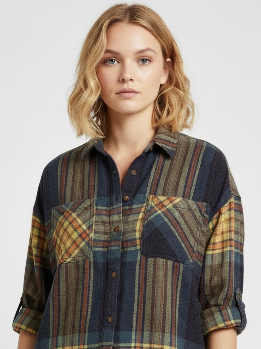 Urban Outfitters NWT BDG Karl Slouchy Flannel-Size Large-NWT